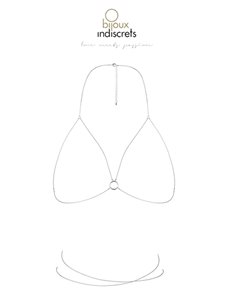 Chaine de poitrine argentée 2