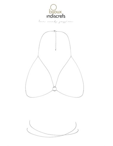 Chaine de poitrine argentée