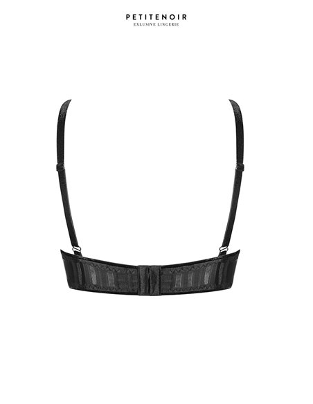 Soutin-gorge brassière tulle rayé