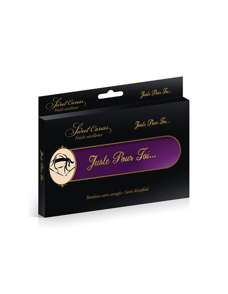 Bandeau BDSM satin pourpre - Sweet Caress