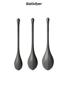 Kit d'entrainement pelvien Yoni Power 2 noir - Satisfyer 2