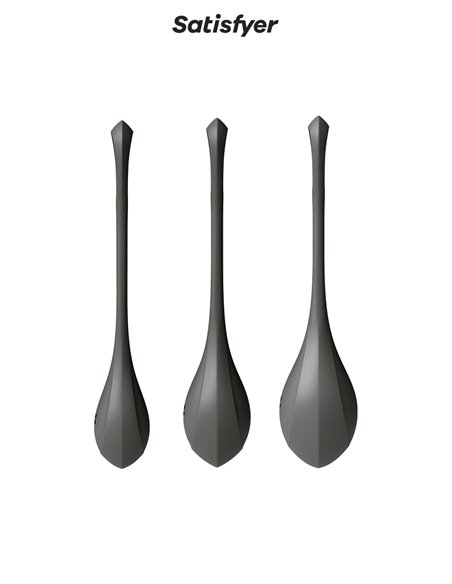 Kit d'entrainement pelvien Yoni Power 2 noir - Satisfyer
