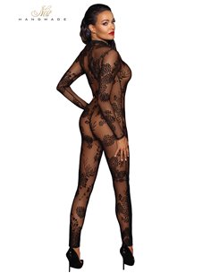 Combinaison intégrale en tulle floqué F237 2