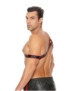 Harnais Gladiator rouge et noir - Ouch! 2