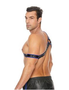 Harnais Gladiator bleu et noir - Ouch! 2