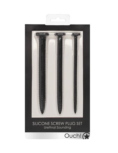 Set de 3 plugs urétraux Grandes Vis - Ouch!
