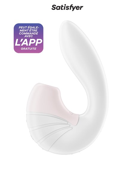 Double stimulateur Supernova blanc - Satisfyer