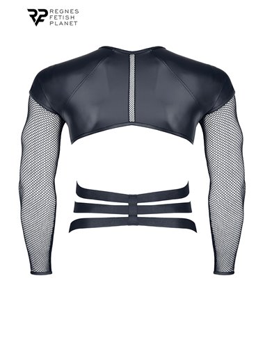 T-shirt harnais wetlook et maille - Regnes