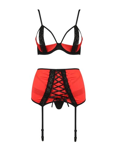 Ensemble lingerie à jarretelles Femmina - Passion