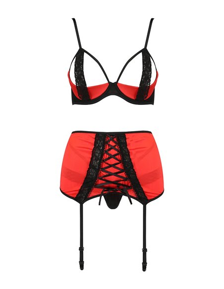 Ensemble lingerie à jarretelles Femmina - Passion