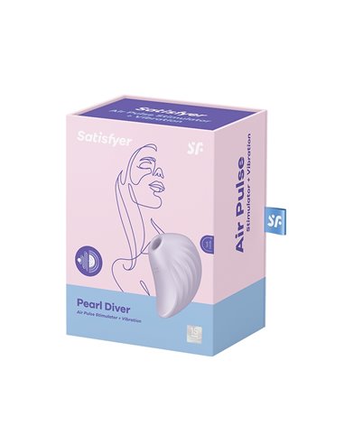 Double stimulateur clitoridien Pearl Diver violet - Satisfyer