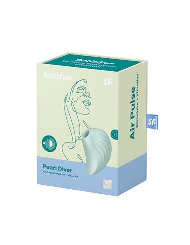 Double stimulateur clitoridien Pearl Diver menthe - Satisfyer